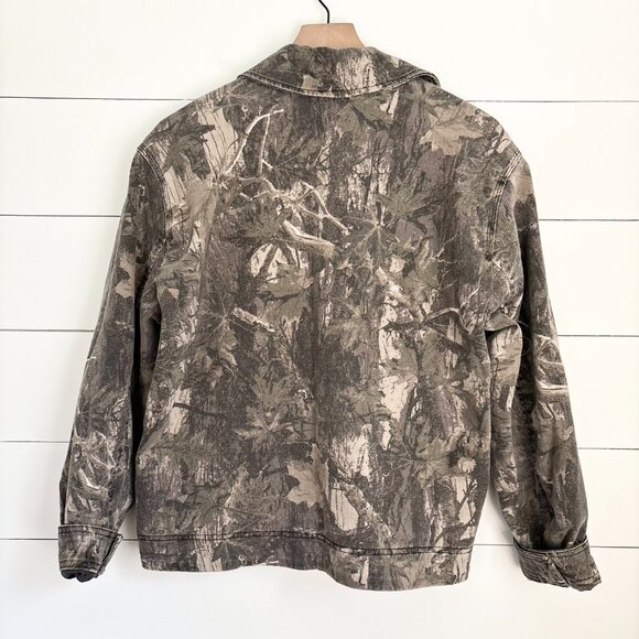Hollister Men/Womens tree camo heavy zip up jacket size small - Picture 5 of 5